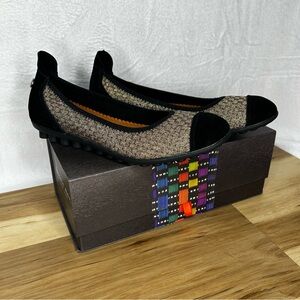 Bernie Mev Bella Me Bronze Ballet Flat Size UK 39 US 8